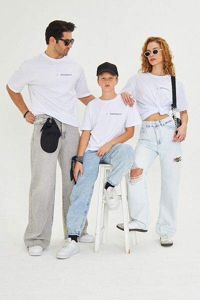 The Champ Clothing Детска тениска унисекс, 100% памук, с щампа Лос Анджелис, голям размер