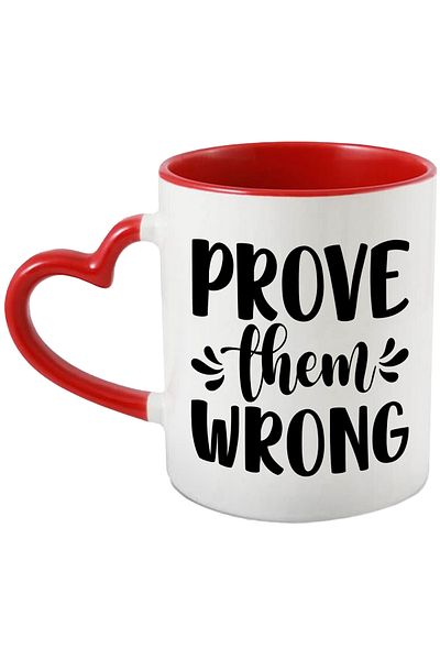 StoryGift Romania Mug with motivational message in English "Prove them wrong" - show them they are wrong, With ,STG.