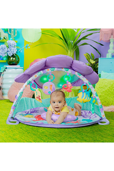 Bright Starts صالة الألعاب الرياضية "حورية البحر الصغيرة" مع أضواء وموسيقى | للأعمار من ٠ سنوات فما فوق