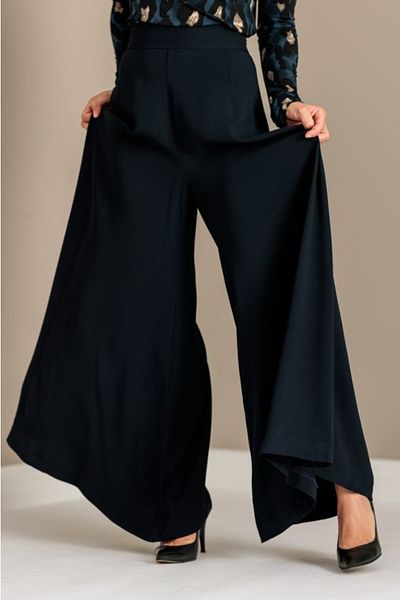 GI Giorgal elegant black palazzo women's pants Arabela