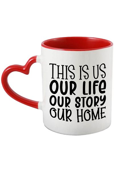 StoryGift Romania Mug with the text "This is us, our life, our story, our home" - these are us,, With ,STG.