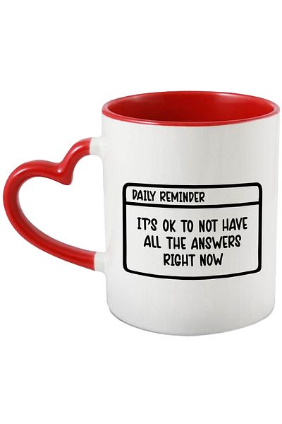 StoryGift Romania Mug with text in English stating that it's okay not to have everything now, With ,STG.