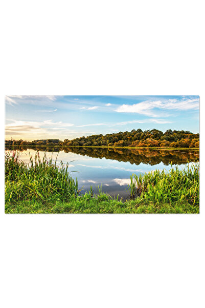 StoryGift Romania Tablou Canvas Lac La Apus, Polonia, Lac, Peisaj, Pădure, Na...