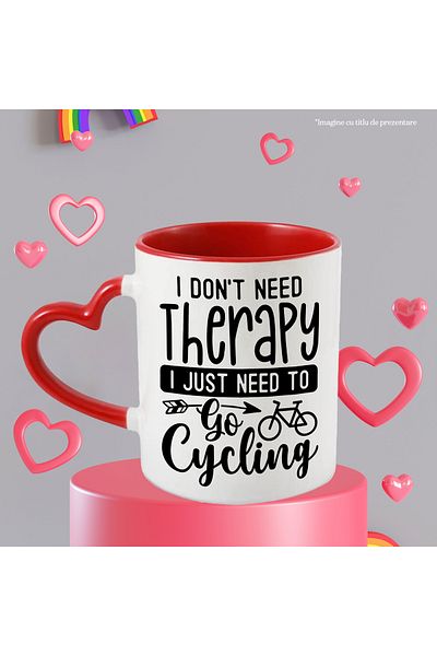 StoryGift Romania The mug for cycling enthusiasts who don't need therapy, but a ride, With ,STG.