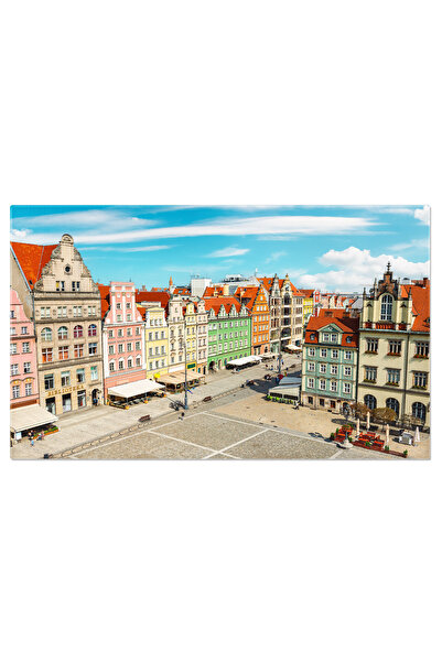 StoryGift Romania Tablou Canvas Piata Centrala Din Wroclaw, Polonia, Oras, Arhitectura, Veche, Piata, Cladire, Si