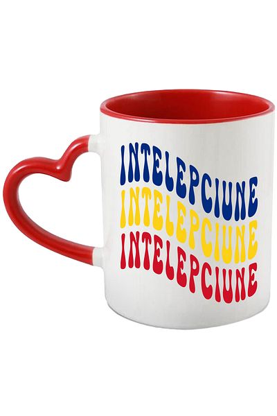 StoryGift Romania Mug The Word of Wisdom, in the Colors of the Romanian Flag, Red, Yellow, Blue, with ,STG