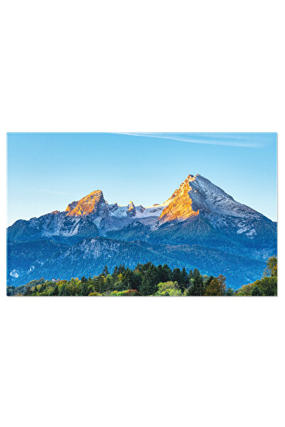 StoryGift Romania Tablou Canvas Prima Raza De Lumina Loveste Muntele Watzmann Faimos, Peisaj Natural, Munte, Lumi