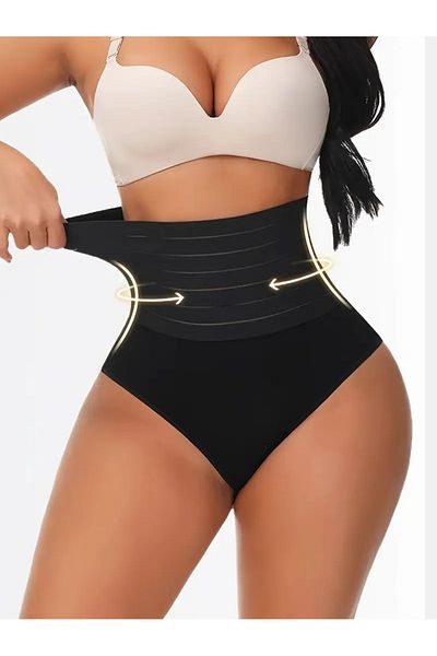 MİSTİRİK Flerna Model - Chiloți Abdominal Black Enhancer