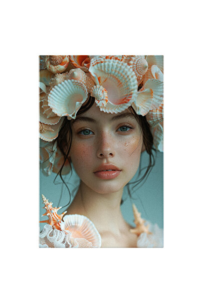 StoryGift Romania Tablou Canvas Frumusețea Ascunsă A Recifului Fata Cu Scoici...