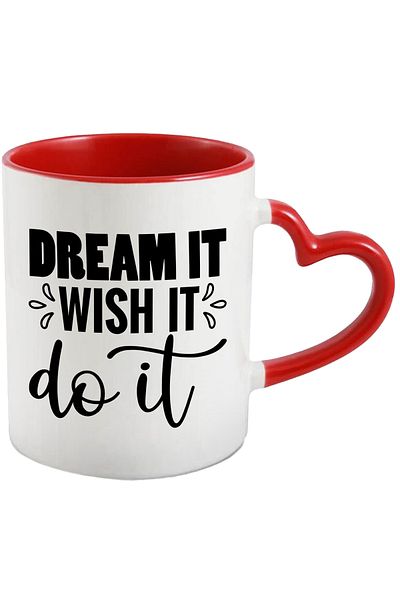 StoryGift Romania Mug with a message that encourages you to start doing the things you dream of with , With ,STG.