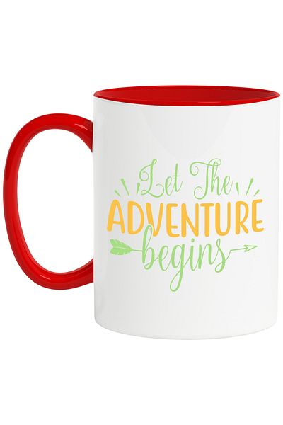 StoryGift Romania Mug for the adventurous with the message "Let the adventure begin", by STG.