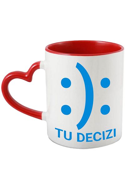StoryGift Romania Mug With Smiling Face And Sad Face Irony Kids Joke Anxiety Depression, What, With, stg