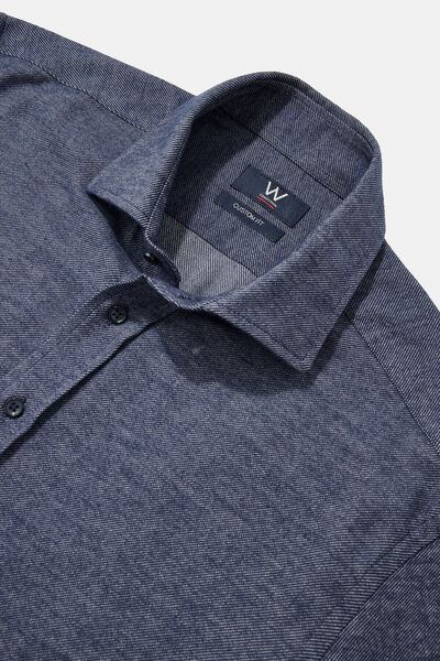 W Collection MAVİ UZUN KOLLU GÖMLEK