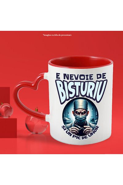 StoryGift Romania Mug Male Doctor WITH Mask In The Room Text I Need A Bit Of Humour And A Little Humour, With ,STG