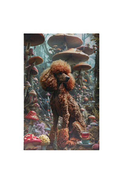 StoryGift Romania Tablou Canvas: Un Poodle Într-o Lume Magica De Ciuperci - P...
