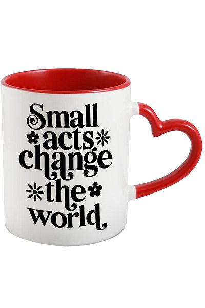 StoryGift Romania Mug with the message "Small acts change the world" - small acts change the world with, With,STG.