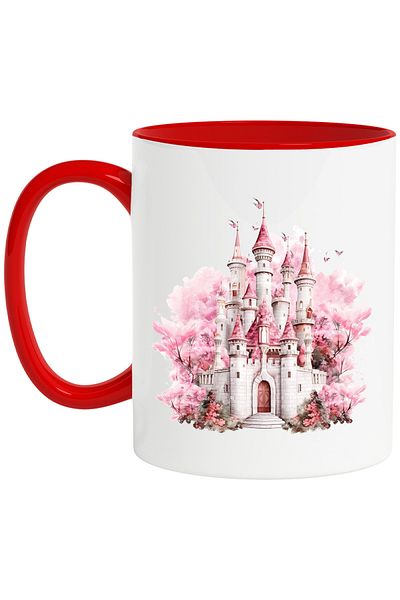 StoryGift Romania Cana Cu Un Castel | Ilustratie | Ca-n Povesti | Regat | Pasari | Flori | Plante , Cu ,stg