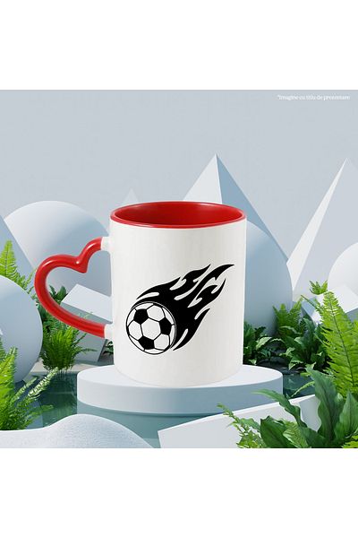 StoryGift Romania Cup with a soccer ball speeding towards the goal - goal with Handle, With, STG.
