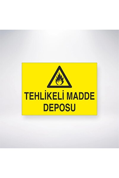 Reysa Tasarım ملصق مستودع البضائع الخطرة 20 × 28 سم