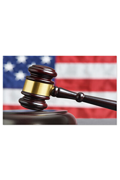 StoryGift Romania Tablou Canvas: Simbolurile Justitiei: Ciocanul Judecatoresc - Dreptate, Tribunal, Concept