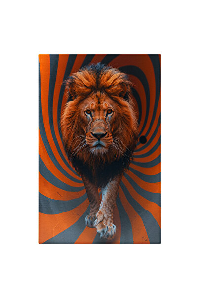 StoryGift Romania Tablou Canvas: Leul Care Înfruntă Labirintul Optic - Grando...