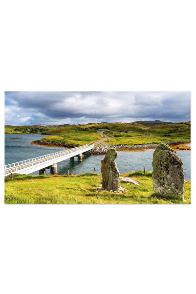StoryGift Romania Tablou Canvas Podul Peste Atlantic Si Pietrele Ramase In Pi...