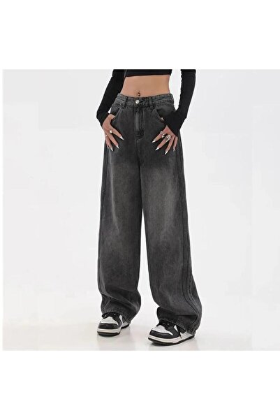 Butik SİYAH RETRO BAGGY JEAN