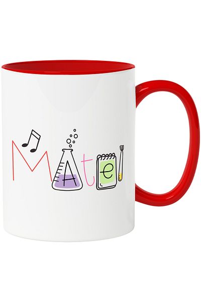 StoryGift Romania Mug With the Name Matei, and Funny Message, Curious, Sociable, Galagio, 330ml, Ceramics, With,STG.