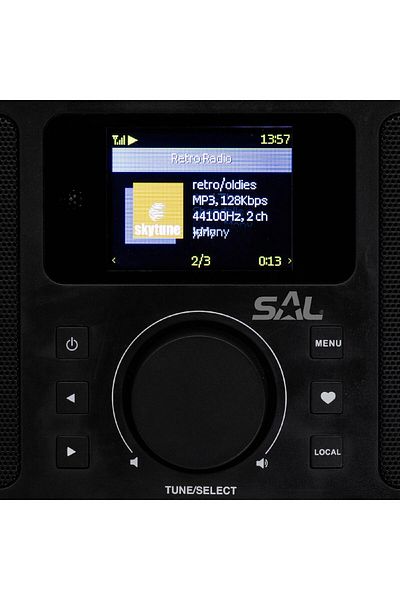 Sal Internet radio global Bluetooth/WiFi 5 in 1, SAL, HiFi bass-reflex, remote control