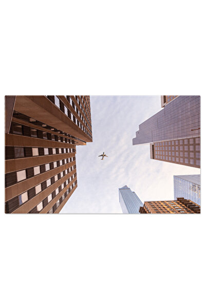 StoryGift Romania Tablou Canvas Privind In Sus Printre Zgarie-nori Inalti Int...