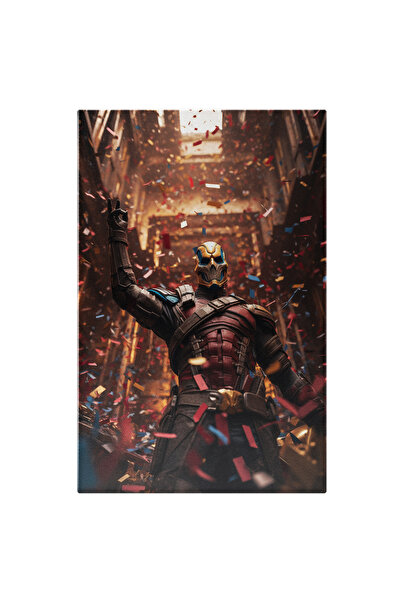 StoryGift Romania Tablou Canvas: Personaj Misterios Cu Masca Pe Fata Inconjur...