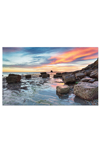 StoryGift Romania Tablou Canvas Rasarit La Coasta Din Yorkshire, Saltwick Bay, England, Marea Britanie, Peisaj, M