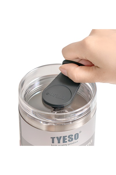 Tyeso Tripletask Thermos Vacuum Washable Silicone Straw 600ml