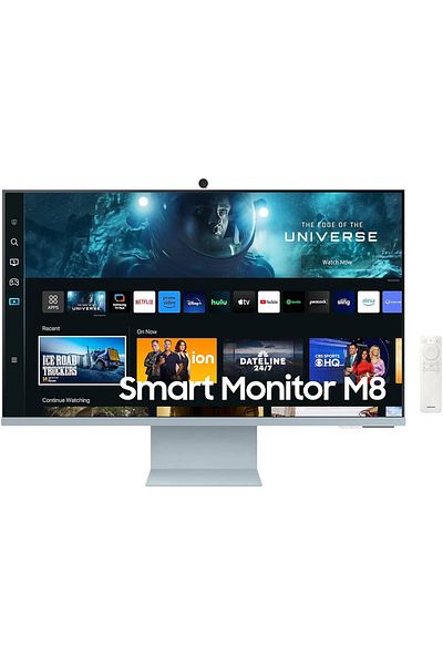 Samsung 32" Smart Monitor M8, 4K UHD (3840x2160), Smart TV Apps, USB-C Connectivity, White |