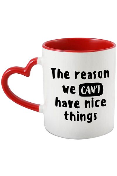 StoryGift Romania Mug with the message "The reason we can't have nice things" - destruction, With ,STG.