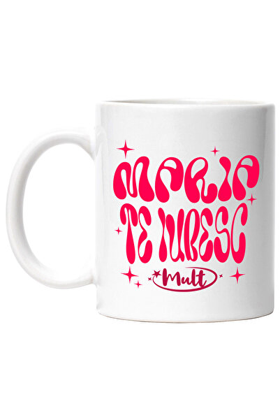 StoryGift Romania Cana Cu Mesaj Maria Te Iubesc Mult, Romantic Stele, Valenti...