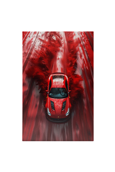 StoryGift Romania Canvas Painting 100 X 70cm Luxury Car Ferrari Red Color In ...