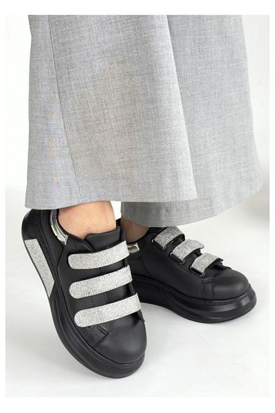 ARME SHOES Si̇m&Stone Detail Women's Velvet Women's Sports Shoes Sneaker