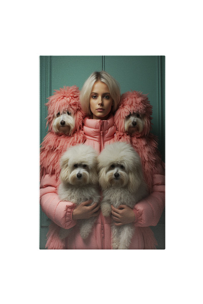 StoryGift Romania Tablou Canvas: Fotografie Cu O Fata Blonda In Geaca Groasa ...