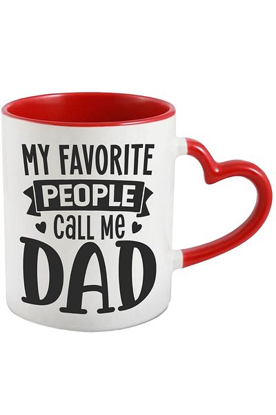 StoryGift Romania Mug with Funny Text in English My Favorite People Call Me Dad, Mel People, With,STG