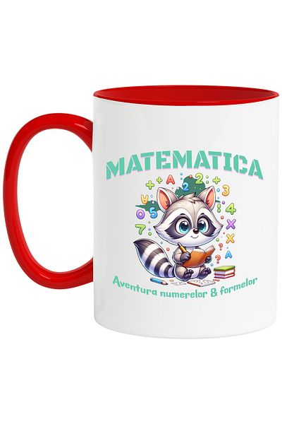 StoryGift Romania Mathematical Adventure of Numbers and Shapes School Mug, 330ml, Ceramic with R Handle, With, STG.