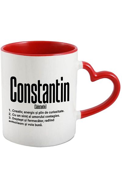 StoryGift Romania Mug With The Name Constantin, With Motivational Message, Creative, Energetic, Curious, Dest, With, STG.
