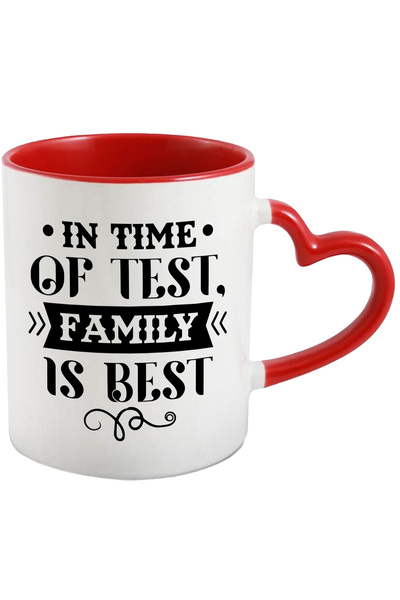 StoryGift Romania Cana Cu Mesajul "in Vremuri De Test, Familia E Cea Mai Buna" - Suport Cu Maner I, Cu ,stg