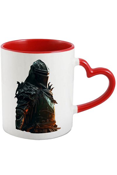 StoryGift Romania Mug With Scary Soldier, Horror, Sharp Armor, Ceramic, 330ml, with Handle I, With, STG.
