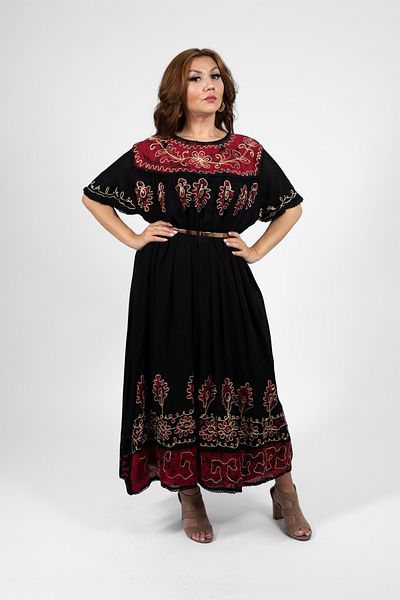 AtelierModa Women's long cotton dress