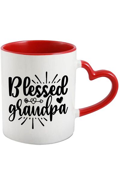 StoryGift Romania Heart mug for a beloved and blessed grandmother - old age help with , With ,STG.