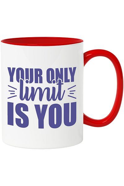 StoryGift Romania Mug with message that says you are your only limit - object opportunities, With ,STG.