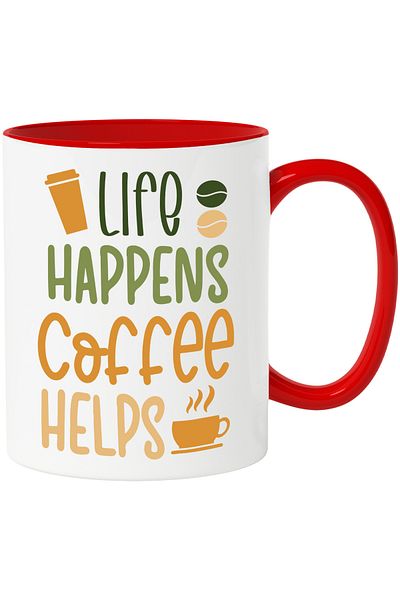 StoryGift Romania Mug for coffee lovers who find it helpful with Red Handle, With M,STG