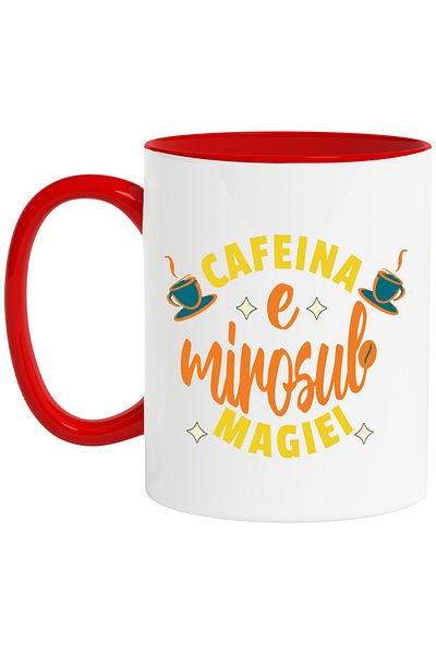 StoryGift Romania Caffeine Mug is the smell of magic, morning energy aroma, 330ml, Ceramic with R Handle, With, STG.