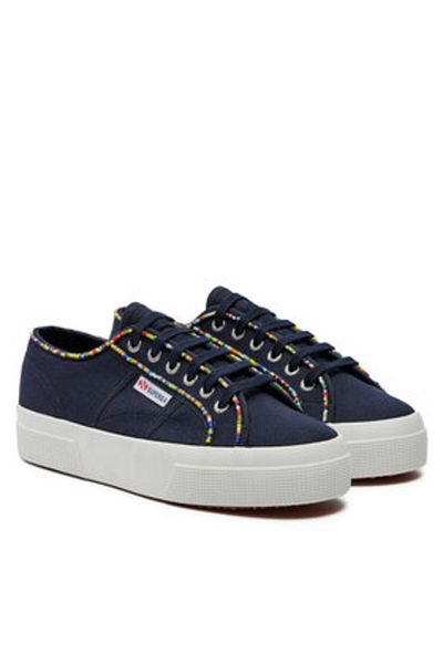 Superga superga women's sneakers 2740 MULTICOLOR BEADS blue